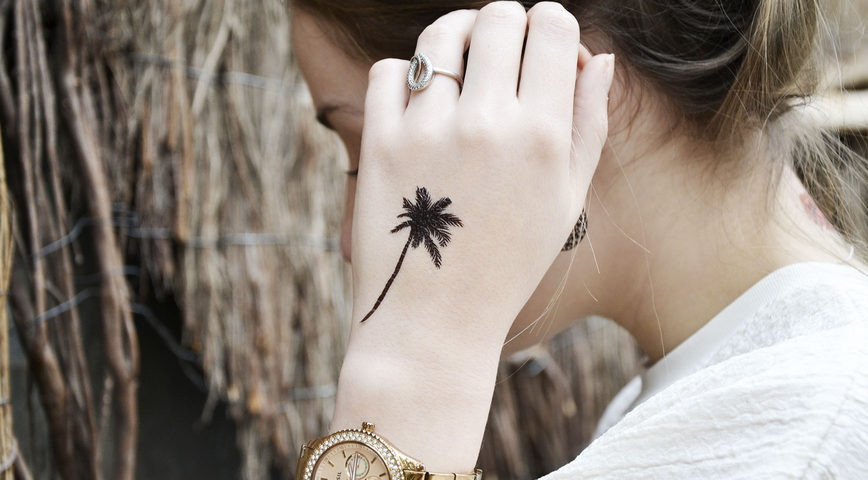 tatouage palmier
