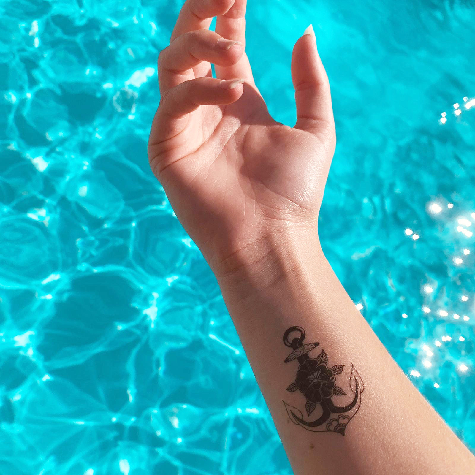 tatouage éphémère sioou piscine