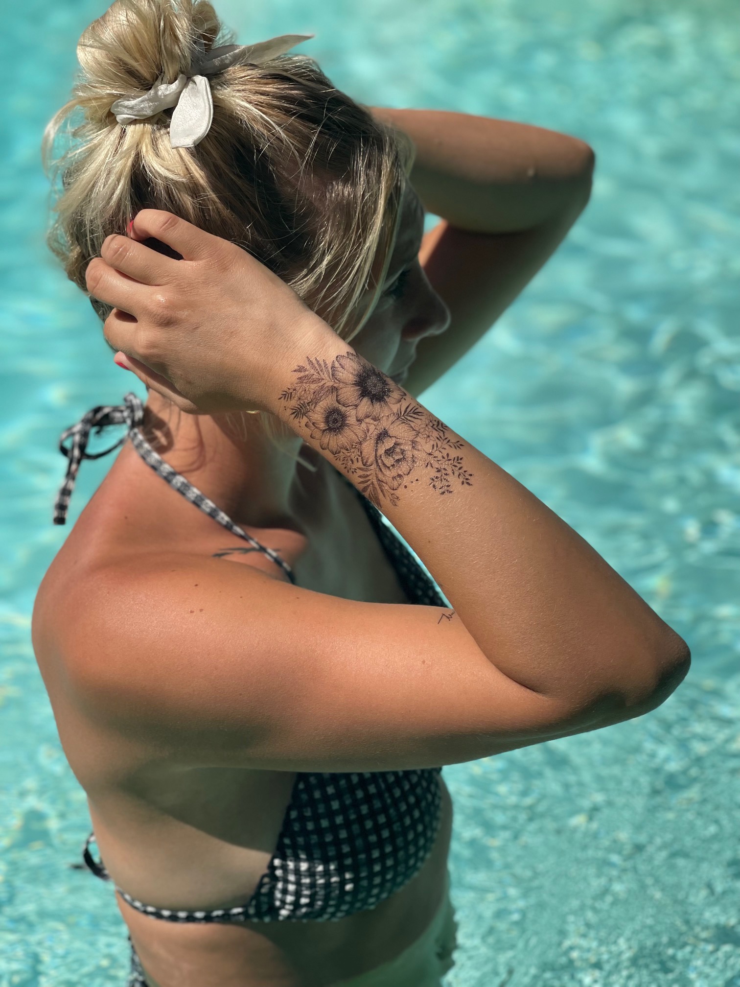 Nos tattoos éphémères à la piscine